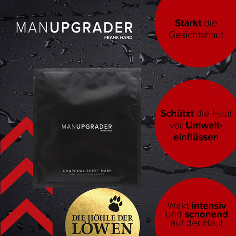 Manupgrader Bundle Face Cream & Charcoal Sheet Mask